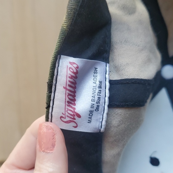 Signature‎ Embroidered "Grandpa's Hunting Cap" Camo Baseball Cap with Deer Logo - Picture 5 of 5